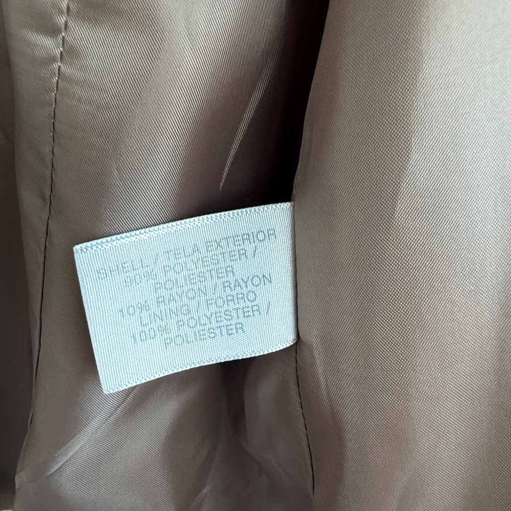 Worthington Pinstripe Pantsuit | Size 16‎ | Brown Beige | Blazer & Pants | - Picture 7 of 15